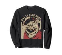 Cat Tshirt Viva La Revolucion Kitty Meow Guerrilla Kitten Felpa