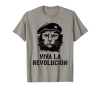 Cat Tshirt Viva La Revolucion Kitty Meow Guerrilla Kitten Maglietta