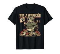 Cat Tshirt Viva La Revolucion Kitty Meow Guerrilla Kitten Maglietta