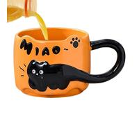Cat Tug, Cat Coffee Mug,Tazze animali impilabili - Ceramica divertente decorativa novità cartone animato tè cucina tazza da cucina per le donne