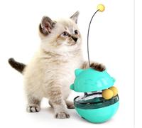 Cat Tumbler Feeder Dual Trackball Missing Ball Toy Pet Relief Interactive Training Educational Chew