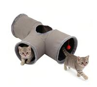Cat Tunnel | Foldable Interactive Play Maze, Flexible Caat Exercise Tunnels, Engaging Toy For Kittens And Adult Cats, Fun Indoor Entertainment For Christmas Halloween Birthday Party Activities