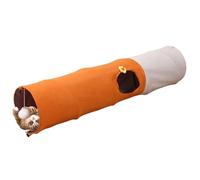 Cat Tunnel, Foldable Tunnel for Cats with Ball, Scratch-Resistant Mental Enrichment Tent, Interactive Training Tool, Ideal for Living Room, Exercise, Equipment, Small, Large Size