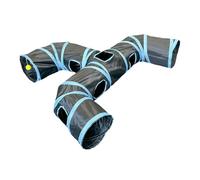 Cat Tunnel Toy, Indoor Play Tube, Foldable Hideaway Tunnel, Interactive Pet Toy for Kittens, Rabbits, Small Dogs, Ideal for Home Use, Exercise, and Enrichment, 51.18x39.37 inches