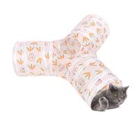 Cat Tunnel Toy | Interactive 3-Way Foldable Kitten Play Tunnel | Cat Peek Hole Toy, Pet Supplies For Small Kitten Dog Bunny Indoor Outdoor Garden Yard