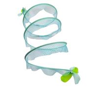 Cat Tunnel Toy, Kitten Exercise Tube, 50x25cm, Foldable Maze Tunnel, S Shaped Play Pipe, Feather Bell, for Indoor Outdoor Fun, Portable Pet Activity, Boredom Relief Trainer