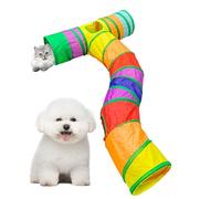 Cat Tunnels, Pet Supplies Peek Hole, 57.09x31.5x9.84 Inches, Kitten Play Tunnel, Built Hanging Ball Toy, Lightweight Portable Structure for Indoor and Outdoor Home Use, Multicolor