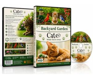 Cat TV - Backyard Garden -Video for Cat to Watch - with Birds and Squirrels