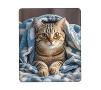 Cat Under Blanket Mousepad Portatile Tappetino per Mouse Lavabile Mouse Pad for Lavoro Gaming Accessori Scrivania 25X30Cm