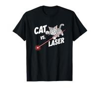 Cat vs. Laser - Gatti Divertenti e puntatori Laser Maglietta