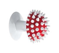 Cat Wall Scratcher - Mushroom Stable Groomer, Grooming Massage Combs for Kittens, Firm Bristle Texture, Self-Grooming Corner Tool with Secure Mount, Vertical Station for Scratching & Rubbing