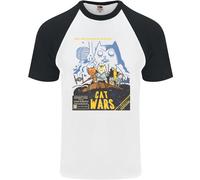 Cat Wars Divertente Sci-Fi Maglietta A Maniche Corte Da Uomo