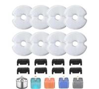 Cat Water Fountain Filters, Filtration Replacement, 4.13inch Adjustable and Easy to Replace, Water Filter System for Kitten, Drinking, Indoor, Outdoor, Home, Dorms, Apartments Use White
