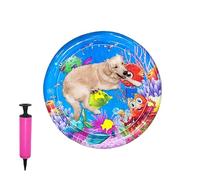Cat Water Play Mat, Inflatable Pet Cooling Cushion, Water Bed with Pump, Thickened Leak-Resistant Pad for Floor Use, Travel, Hot Weather, Home, Daily, Boredom, 25.59 Inches