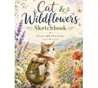 Cat & Wildflowers Sketchbook: Wander Softly, Bloom Freely