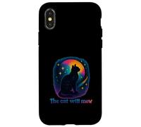 Cat Will Mew Hamlet Shakespeare Citazione Tragedia Play Custodia per iPhone X/XS