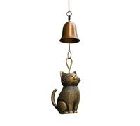 Cat Wind Chime | Campane appese verso l'esterno | Chime antivento adattabile per giardini, cortili, terrazze, verande e sentieri decorazioni