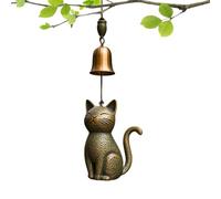 Cat Wind Chimes for Outside, Garden Ornament Cat Ornament Cambino di - Exquisito esterno di campane a sospensione Statue Decorazione per patio Balcone da casa Elegante Carna da CAT CHIME S