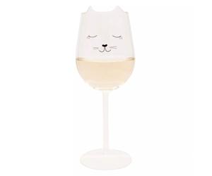 CAT WINE GLASS