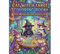 Cat Witch Tarot Coloring Book for Relaxation and Fun