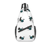 Cat Woll Ball Yarn Divertiti Borsa a tracolla per donna Zaino a tracolla per uomo Borsa a tracolla per escursionismo casual Daypack