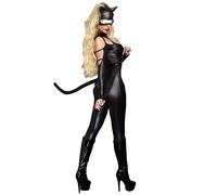 Cat Woman Donna Vestito Carnevale Maschera Cat Woman Cosplay Costume CATWOM3