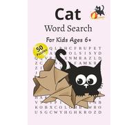 Cat Word Search Book for Kids: 50 Fun & Easy Cat Word Searches for Kids Ages 6-8