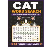 Cat word search: Cat-themed word search puzzle book for all ages