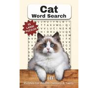 Cat Word Search Puzzle Book: All About Cats Environment, Breeds, 110 pages, Easy to Read Print, 6'x9" Book Size, 55 Puzzles, Relaxing, Fun, Brain ... Gifts, Seniors, Adults and Teens enjoyed.