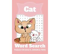 Cat Word Search Puzzle Book: Word Searches with Easy to Read Print about Cats, Cat Activity, Cat Life and More | 6x9 inches, 110 pages | 50+ Puzzles … Gift for Vacations, Holidays and Free Times