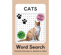 Cat Word Search Puzzle Book: Word Searches with Easy to Read Print about Cats, Fluffy Cats, House Cats and More | 6x9 inches, 110 pages | 50+ Puzzles ... Gift for Vacations, Holidays and Free Times