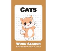 Cat Word Search Puzzle Book: Word Searches with Easy to Read Print about Cats, Kittens, Paws, and More | 6x9 inches, 110 pages | 50+ Puzzles ... Gift for Vacations, Holidays, and Free Times