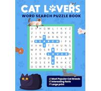 Cat Word Search Puzzle for Adults. Large Print Cat Lovers Word Search Book with Fun Pet and Animal-Themed Puzzles for Relaxation and Brain Boost