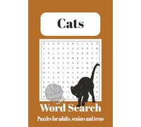 Cat Word Search Puzzle: Word searches with easy to read print about Cats, Toys, Treats and more. | 6x9 inches, 110 pages | 50+ Puzzles ... Gift for Vacations, Holidays and Free Times.