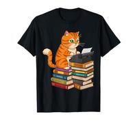 Cat Writer Pubblicato Divertente Autore Biblioteca Gattino Amanti Gatti Maglietta