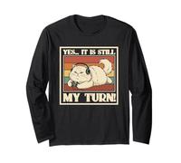 Cat Yes It Is Still My Turn Coffee Gamer Controller Maglia a Manica