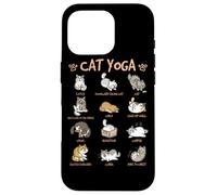 Cat Yoga Poses Cats Practicing Mindfulness Meditation Kitten Custodia per iPhone 16 Pro