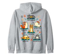 Cat Yoga Poses - Divertente Design per Allenamento per Gatti Felpa con Cappuccio
