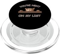 Cat You're On My List Peeking Cat Design per gli amanti dei gatti PopSockets PopGrip per MagSafe