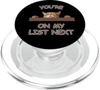 Cat You're On My List Peeking Cat Design per gli amanti dei gatti PopSockets PopGrip per MagSafe