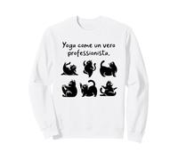 CAT002 Yoga Come Un Vero Professionista Felpa