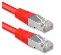 Cat6 Ethernet LAN cavo di rete set 10 100 1000 MBit s Patchkabel Cat S-FTP doppia schermato PIMF Compatibile con Cat5 Cat6 A Cat7 Cat8 per switch Router modem patchpannel rosso - 1 Stück 10m
