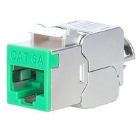 Cat6a 10G Slimline Keystone - Modulo schermato, senza attrezzi, larghezza 14,8 mm, RJ45, 500 MHz