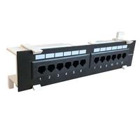 Cat6a UTP WallMount - Pannello patchwork, 12 porte