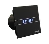 Cata E 100 Gth BK Bad-Abzieher, Timer Hygro , 8 W, Nero