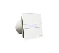 CATA E-100 MTH Aspiratore Bagno Serie E MT Hygro Pannello Frontale in Metacrilato Bianco Con Timer e Rilevatore di Umidità Classe Energetica B Aspiratore Bagno Silenzioso Largo 15 cm