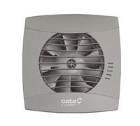 CATA Estrattore bagno UC-12 TIMER HYGRO SILVER Classe IP44 Valvola Antirritorno Rilevatore Umidità Livello Sonoro 26 dB Potenza 12 W Diametro Uscita 120 mm Portata 205 m3/h Silenzioso Eco Colore