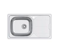 CATA Lavello CDS-1 ED/A Secchio Quadrato Scolapiatti Installazione Mobile 45 CM Base Fondo Assorbente Acciaio Inox Valvola Cestello Finitura Inox