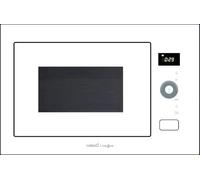 CATA MC B250 DT GWH - Microonde integrato da 25 l, con grill al quarzo, 1200 W, 900 W, 8 programmi automatici, vetro bianco, 60 cm