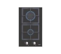 CATA SCI 3002 BK Piano cottura a gas Colore nero 2 fuochi Accensione elettronica Supporti in ghisa Predisposizione per gas naturale Potenza 4kW Larghezza 30 cm